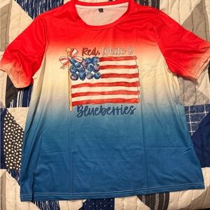 Red, White & Blueberries Adult Shirt